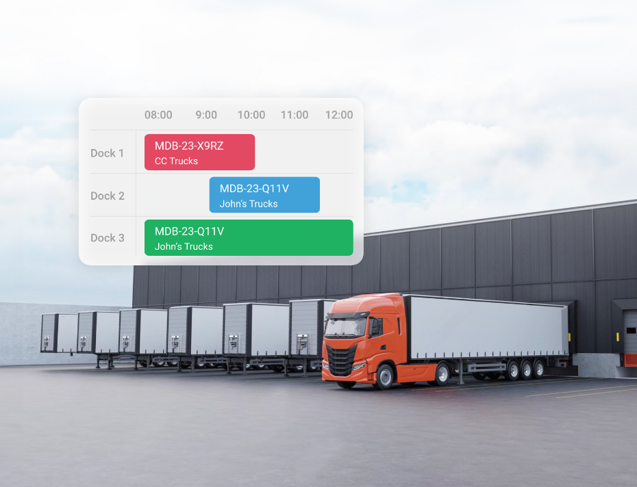 See your dock in real time Mobiledock real-time dock scheduling timeline